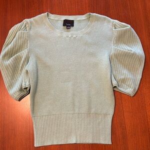 Lumiere puff sleeve knit top size large (fits smaller)